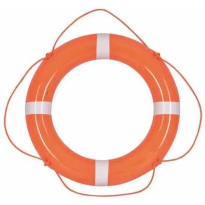 Talamex Salvagente In Pvc Con Cinghia 60 Cm Orange / White Strip One Size Talamex Salvagente In Pvc Con Cinghia 60 Cm Orange / White Strip One Size