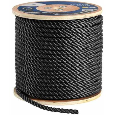 Osculati Corda A 3 Trefoli Poliestere 200 M 8 Mm Black One Size Osculati Corda A 3 Trefoli Poliestere 200 M 8 Mm Black One Size