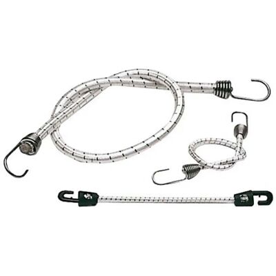 Osculati Corda Elastica Con Gancio 500x8 Mm White / Black One Size Osculati Corda Elastica Con Gancio 500x8 Mm White / Black One Size