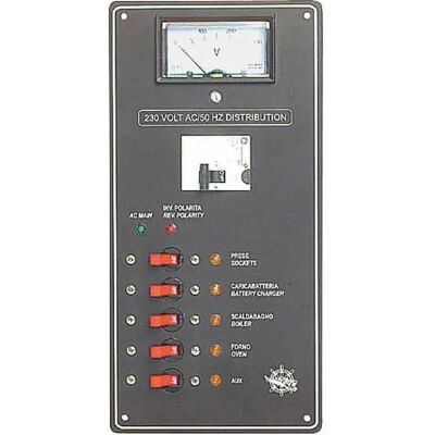 Osculati Pannello Di Controllo Dell´alimentazione Ca 140x285 Mm 220v Black One Size Osculati Pannello Di Controllo Dell´alimentazione Ca 140x285 Mm 220v Black One Size