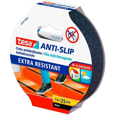 Tesa Nastro Antiscivolo 55587 25 X5 M Black One Size Tesa Nastro Antiscivolo 55587 25 X5 M Black One Size