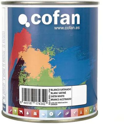 Cofan Smalto Sintetico Satinato 750ml Satin White One Size Cofan Smalto Sintetico Satinato 750ml Satin White One Size
