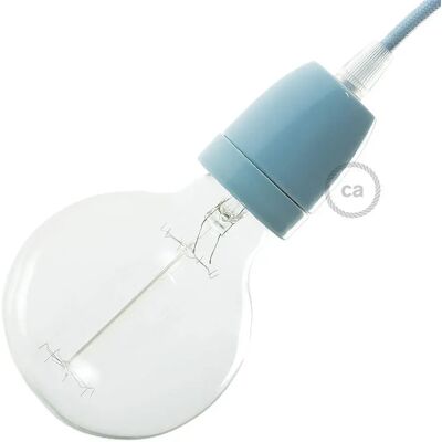 Creative Kit Portalampada E27 In Porcellana Light Blue One Size Creative Kit Portalampada E27 In Porcellana Light Blue One Size