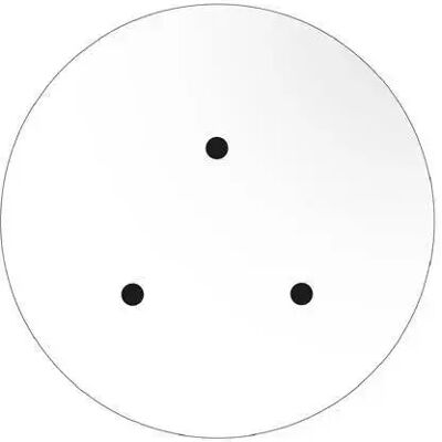 Creative Sistema Rose-one Tondo Cvfr203tf102 Pannello Bianco Opaco Black 200 mm Creative Sistema Rose-one Tondo Cvfr203tf102 Pannello Bianco Opaco Black 200 mm