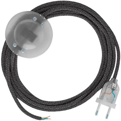 Creative Cavo Lampada Da Terra Rs81 3m Black Glitter Natural / Transparent One Size Creative Cavo Lampada Da Terra Rs81 3m Black Glitter Natural / Transparent One Size