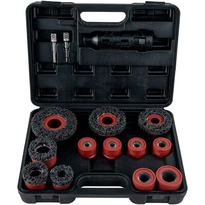 Jbm Set Per La Pulizia Del Mozzo Ruota E Dei Prigionieri 15 Pezzi Red / Black One Size Jbm Set Per La Pulizia Del Mozzo Ruota E Dei Prigionieri 15 Pezzi Red / Black One Size