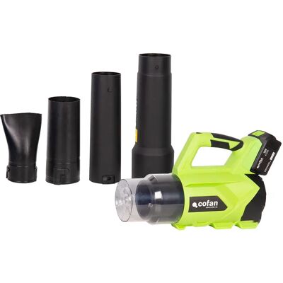 Cofan Soffiatore Per Foglie Elettrico Li-ion 20 V 22.500 Rpm Black / Light Green One Size Cofan Soffiatore Per Foglie Elettrico Li-ion 20 V 22.500 Rpm Black / Light Green One Size