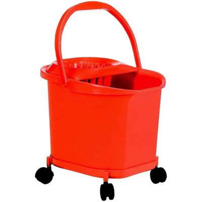 FAMESA - DENOX Fregasuelos con ruote 23610 - Rosso - 16 L - Mop bucket FAMESA - DENOX Fregasuelos con ruote 23610 - Rosso - 16 L - Mop bucket