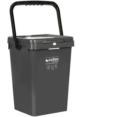 Cofan Cestino Dei Rifiuti 25l Grey One Size Cofan Cestino Dei Rifiuti 25l Grey One Size