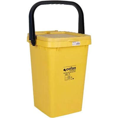 Cofan Cestino Dei Rifiuti 25l Yellow One Size Cofan Cestino Dei Rifiuti 25l Yellow One Size
