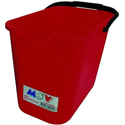 Msv Secchio D´acqua Valnet 14l Red 18.5 x 22.5 x 26 cm Msv Secchio D´acqua Valnet 14l Red 18.5 x 22.5 x 26 cm