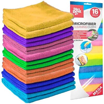 Dirt Devil Panno In Microfibra 16 Unità Multicolor 30 x 30 cm Dirt Devil Panno In Microfibra 16 Unità Multicolor 30 x 30 cm