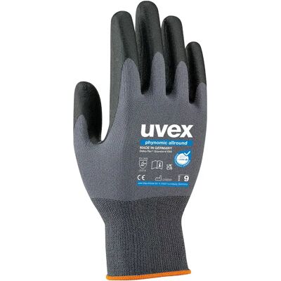 Uvex Guanti Da Lavoro 6004909 Grey / Black One Size Uvex Guanti Da Lavoro 6004909 Grey / Black One Size
