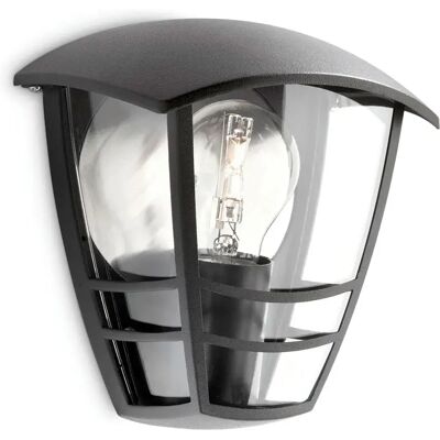 Philips Applique Da Parete Per Esterni Creek E27 Black One Size Philips Applique Da Parete Per Esterni Creek E27 Black One Size