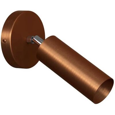 Creative Lampada Da Parete Adjustable Metal With Light Bulb Satin Copper One Size Creative Lampada Da Parete Adjustable Metal With Light Bulb Satin Copper One Size