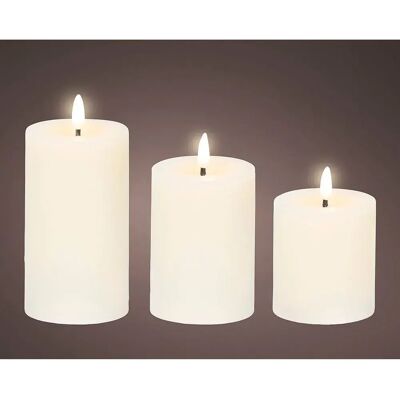 Lumineo Luce Decorativa 72726 Wax Candle 3 Unità White One Size Lumineo Luce Decorativa 72726 Wax Candle 3 Unità White One Size