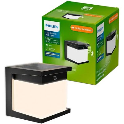 Philips Applique Da Parete 3w 400/10 Lumens 2700k Black One Size Philips Applique Da Parete 3w 400/10 Lumens 2700k Black One Size