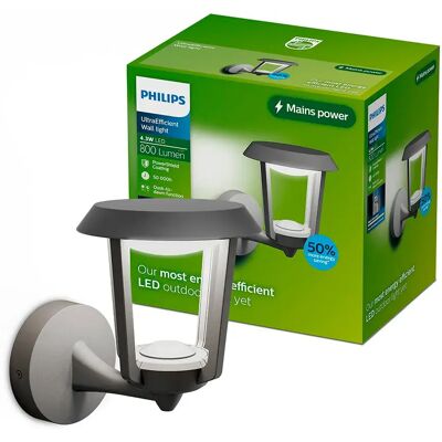 Philips Applique Da Parete Nuvy 4.3 3w 800 Lumens Anthracite One Size Philips Applique Da Parete Nuvy 4.3 3w 800 Lumens Anthracite One Size