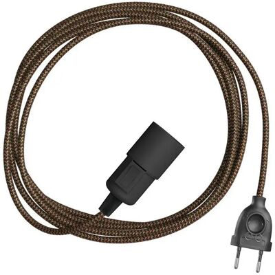 Creative Lampada A Sospensione Snake Zig-zag Con Cavo In Tela. Effetto Zig-zag E Spina A 2 Poli 5 M Brown One Size Creative Lampada A Sospensione Snake Zig-zag Con Cavo In Tela. Effetto Zig-zag E Spina A 2 Poli 5 M Brown One Size