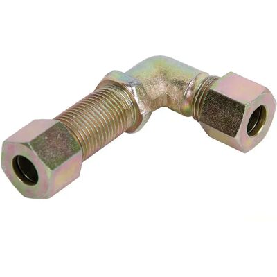 Cofan Raccordo A Gomito Metallico Con Anelli Di Bloccaggio 8 Mm 14x1.5 Yellow zinc One Size Cofan Raccordo A Gomito Metallico Con Anelli Di Bloccaggio 8 Mm 14x1.5 Yellow zinc One Size