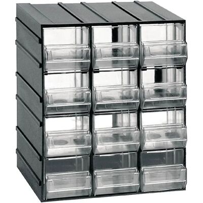 Artplast Cassettiera Con 12 Cassetti 19.2x14.8x23 Cm Black One Size Artplast Cassettiera Con 12 Cassetti 19.2x14.8x23 Cm Black One Size