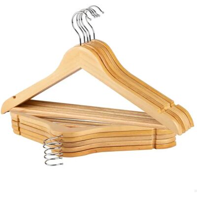 Max Home Grucce In Legno 10 Unità Natural One Size Max Home Grucce In Legno 10 Unità Natural One Size
