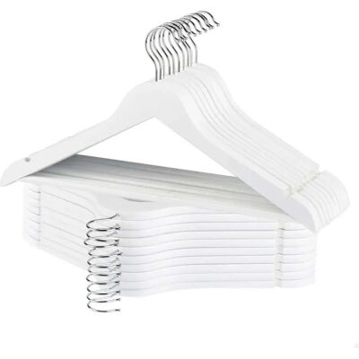 Max Home Grucce In Legno 20 Unità White One Size Max Home Grucce In Legno 20 Unità White One Size