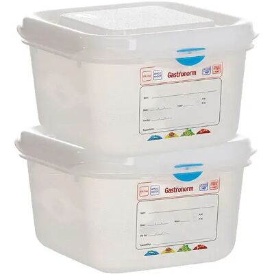 Denox Scatola Di Stoccaggio Gastronorm 1/6 H100 Mm 1.7l 2 Unità Transparent One Size Denox Scatola Di Stoccaggio Gastronorm 1/6 H100 Mm 1.7l 2 Unità Transparent One Size