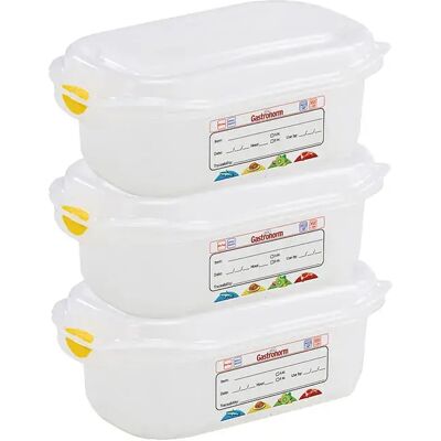 Denox Scatola Di Stoccaggio Gastronorm 1/9 H65 Mm 600ml 3 Unità Transparent One Size Denox Scatola Di Stoccaggio Gastronorm 1/9 H65 Mm 600ml 3 Unità Transparent One Size