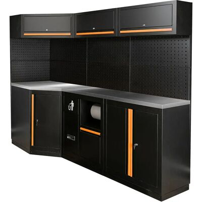 Jbm Set Di Mobili Componibili Serie589o 22 Pezzi Orange One Size Jbm Set Di Mobili Componibili Serie589o 22 Pezzi Orange One Size