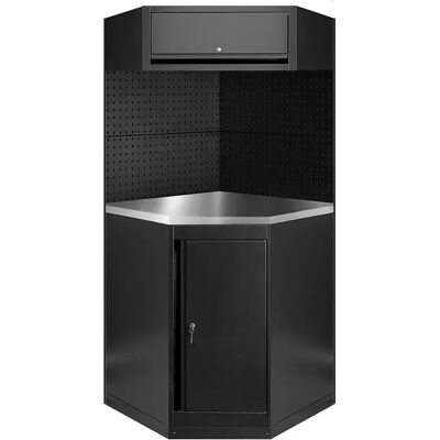 Jbm Set Di Mobili Componibili Serie594k 11 Pezzi Black One Size Jbm Set Di Mobili Componibili Serie594k 11 Pezzi Black One Size