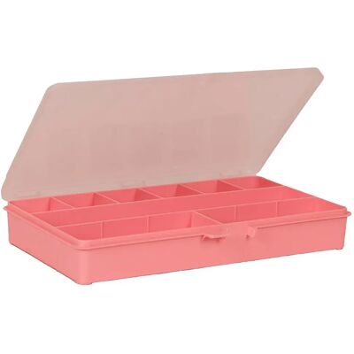 Raaco Scatola Organizzatrice Storage Box With 9 Compartments Dark Pink One Size Raaco Scatola Organizzatrice Storage Box With 9 Compartments Dark Pink One Size