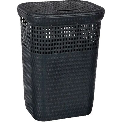 Five Cesto Della Biancheria Rattan 60l Anthracite One Size Five Cesto Della Biancheria Rattan 60l Anthracite One Size