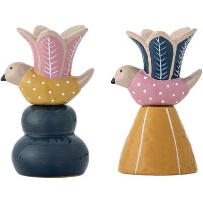 Bloomingville Candelabro Swift Multi Stoneware Multicolor One Size Bloomingville Candelabro Swift Multi Stoneware Multicolor One Size