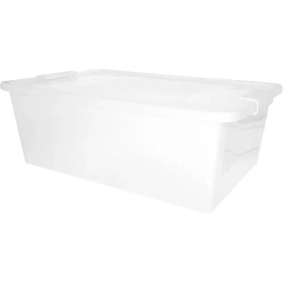 Curver Scatola Di Stoccaggio 237252 Bi-box 26l 55x35x19 Cm White / Clear One Size Curver Scatola Di Stoccaggio 237252 Bi-box 26l 55x35x19 Cm White / Clear One Size
