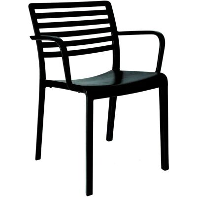 Resol Sedia Con Braccioli Lama Black One Size Resol Sedia Con Braccioli Lama Black One Size