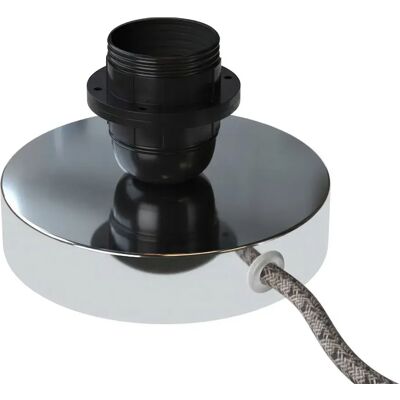Creative Paralume Posaluce-lampada Da Tavolo In Metallo Con Spina Bipolare Chrome One Size Creative Paralume Posaluce-lampada Da Tavolo In Metallo Con Spina Bipolare Chrome One Size