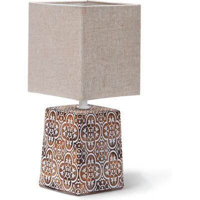 Aigostar Lampada Da Tavolo E14 40w 35x15x15 Cm Brown One Size Aigostar Lampada Da Tavolo E14 40w 35x15x15 Cm Brown One Size