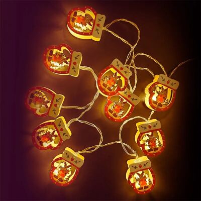Aigostar Luce Decorativa Wooden Pendant Gloves Warm White 1.5m Ip20 Indoor Transparent One Size Aigostar Luce Decorativa Wooden Pendant Gloves Warm White 1.5m Ip20 Indoor Transparent One Size