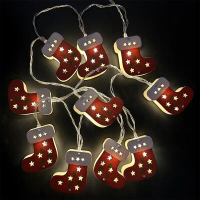 Aigostar Luce Decorativa Wooden Pendant Stocking Warm White 1.5m Ip20 Indoor Transparent One Size Aigostar Luce Decorativa Wooden Pendant Stocking Warm White 1.5m Ip20 Indoor Transparent One Size
