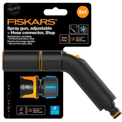 Fiskars Testa Di Irrigatore A Getto E Pistola Per Irrigazione E Connettore Black / Orange One Size Fiskars Testa Di Irrigatore A Getto E Pistola Per Irrigazione E Connettore Black / Orange One Size
