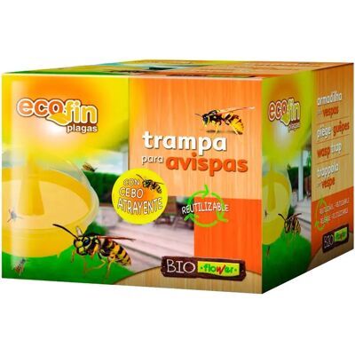 Flower Trappola Riutilizzabile Ecofin Con Esca Attraente Per Vespe One Size Flower Trappola Riutilizzabile Ecofin Con Esca Attraente Per Vespe One Size