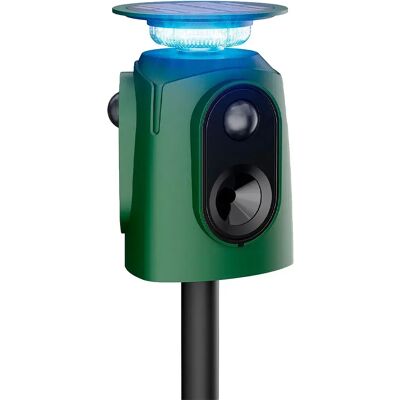 Masso Repellente Solare A Ultrasuoni E Luce A 360° Per Giardino Green One Size Masso Repellente Solare A Ultrasuoni E Luce A 360° Per Giardino Green One Size