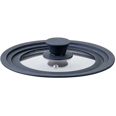 Fackelmann Coperchio 16/18/20 Cm Clear / Black One Size Fackelmann Coperchio 16/18/20 Cm Clear / Black One Size