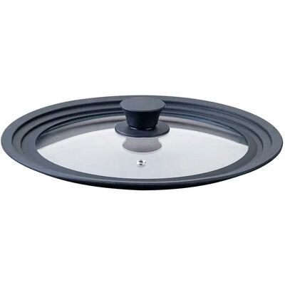 Fackelmann Coperchio 24/26/28 Cm Clear / Black One Size Fackelmann Coperchio 24/26/28 Cm Clear / Black One Size