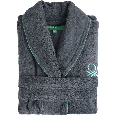 Benetton Accappatoio Be016 Dark Grey M-L Benetton Accappatoio Be016 Dark Grey M-L