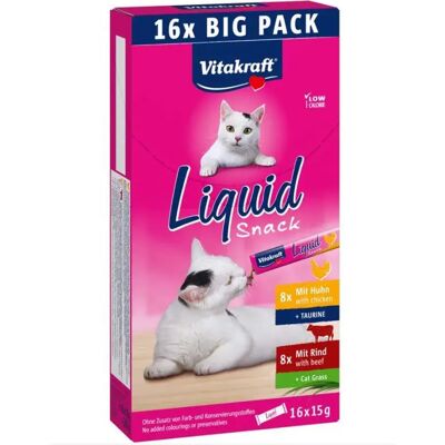 Snack liquido Vitakraft per cani e gatti - Manzo & Pollo 240g Snack liquido Vitakraft per cani e gatti - Manzo & Pollo 240g