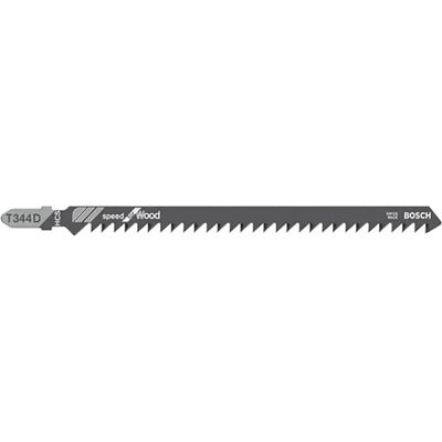 Lame per seghetto Bosch T344D in acciaio alto tenore di carbonio - Confezione da 5 Lame per seghetto Bosch T344D in acciaio alto tenore di carbonio - Confezione da 5