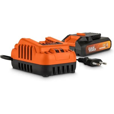Powerplus Batteria E Caricabatterie 20v Orange One Size Powerplus Batteria E Caricabatterie 20v Orange One Size