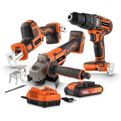 Powerplus Set Di Utensili Elettrici 5 Pezzi Orange One Size Powerplus Set Di Utensili Elettrici 5 Pezzi Orange One Size